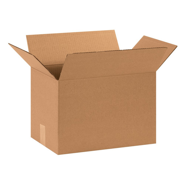 B O X MANAGEMENT, INC. 151010 Partners Brand Corrugated Boxes, 15in x 10in x 10in, Kraft, Pack Of 25