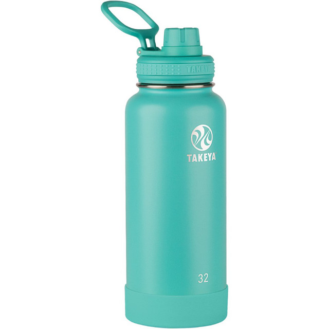 TAKEYA USA CORPORATION 51028 Takeya Actives Spout Reusable Water Bottle, 32 Oz, Teal TAKEYA USA CORPORATION 51028 Takeya Actives Spout Reusable Water Bottle, 32 Oz, Teal