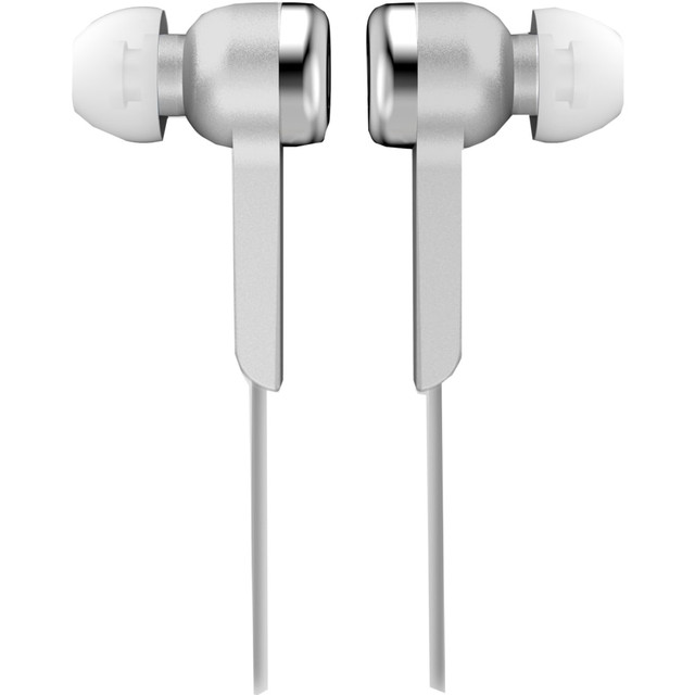 SUPERSONIC INC. IQ-113 SILVER IQ Sound Digital Stereo Earphones - Stereo - Silver - Wired - Earbud - Binaural - In-ear - 4 ft Cable