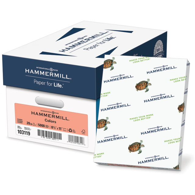 INTERNATIONAL PAPER CO 103119 Hammermill Super-Premium Color Copy Paper, Salmon, Letter (8.5in x 11in), 500 Sheets Per Ream, 20 Lb, 30% Recycled