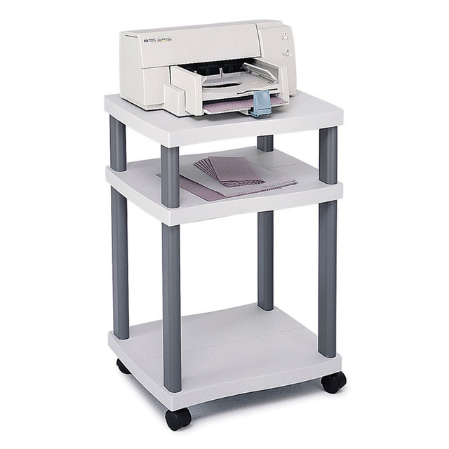 SAFCO PRODUCTS CO Safco 1860GR  Wave Deskside Printer Stand, Gray
