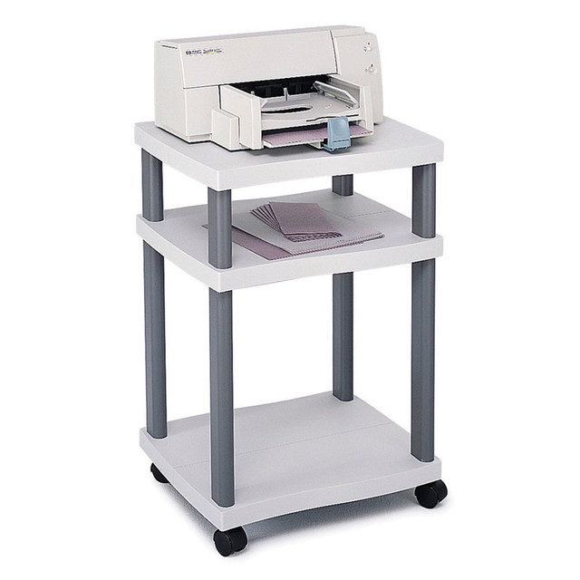 SAFCO PRODUCTS CO 1860GR Safco Wave Deskside Printer Stand, Gray