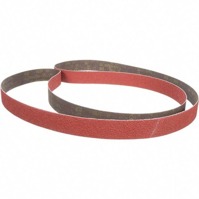 3M 7100116475 Abrasive Belt: 1/2" Wide, 24" Long, 120 Grit, Aluminum Oxide