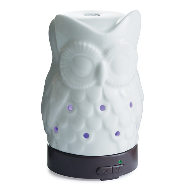 CANDLE WARMERS ETC SDOWLBX Airome Ultrasonic Essential Oil Diffusers, 6-1/4in x 3-3/4in, Owl, Case Of 6 Diffusers