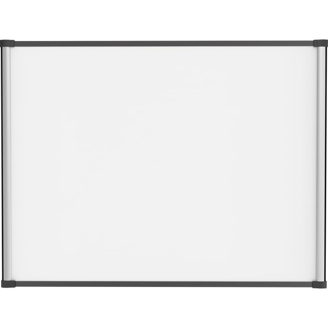 SP RICHARDS Lorell 52512  Magnetic Dry-Erase Whiteboard Combo Board, 48in x 36in, Aluminum Frame With Black Finish