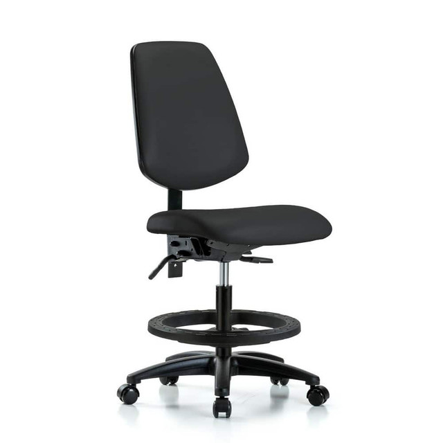Blue Ridge Ergonomics MSC49524 Task Chair: Vinyl, Black