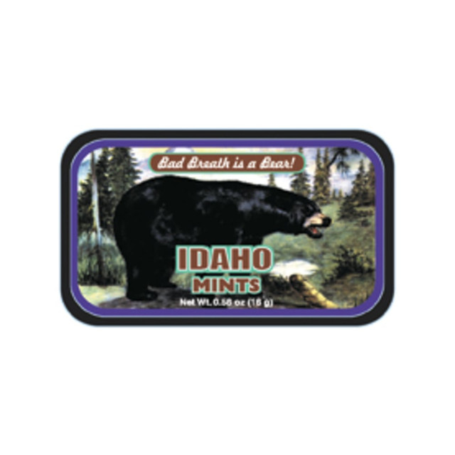 AMUSEMINTS, LLC AmuseMints MTRT1175  Destination Mint Candy, Idaho Black Bear, 0.56 Oz, Pack Of 24