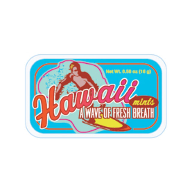 AMUSEMINTS, LLC MTR1063F AmuseMints Destination Mint Candy, Hawaii Surfer, 0.56 Oz Tin, Pack Of 24