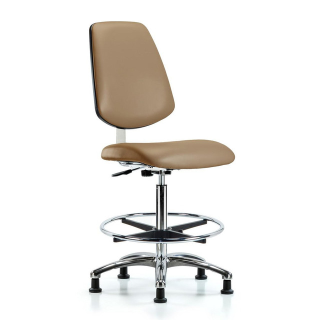 Blue Ridge Ergonomics MSC40290 Task Chair: Vinyl, Taupe