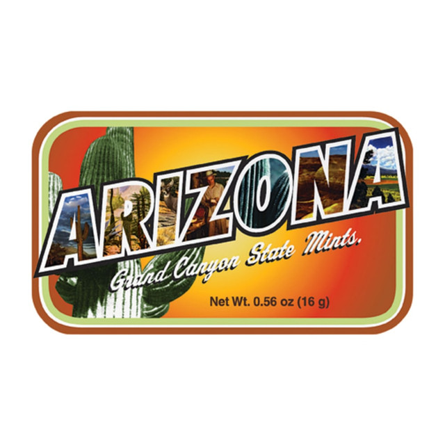 AMUSEMINTS, LLC AmuseMints MTR1015F  Destination Mint Candy, Arizona, 0.56 Oz, Pack Of 24