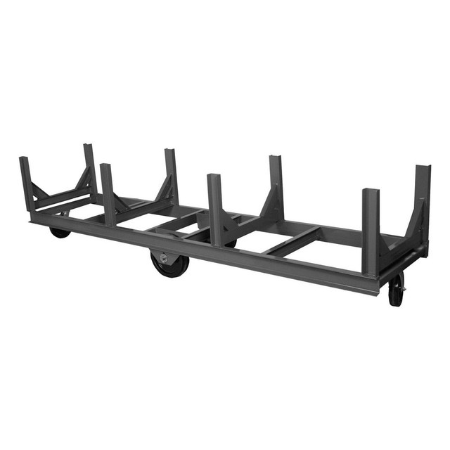 Durham BCT-2896-10K-95 Bar Cradle Truck: Steel Platform, 28-1/2" Platform Width, 96" Platform Length, 15-1/2" Platform Height