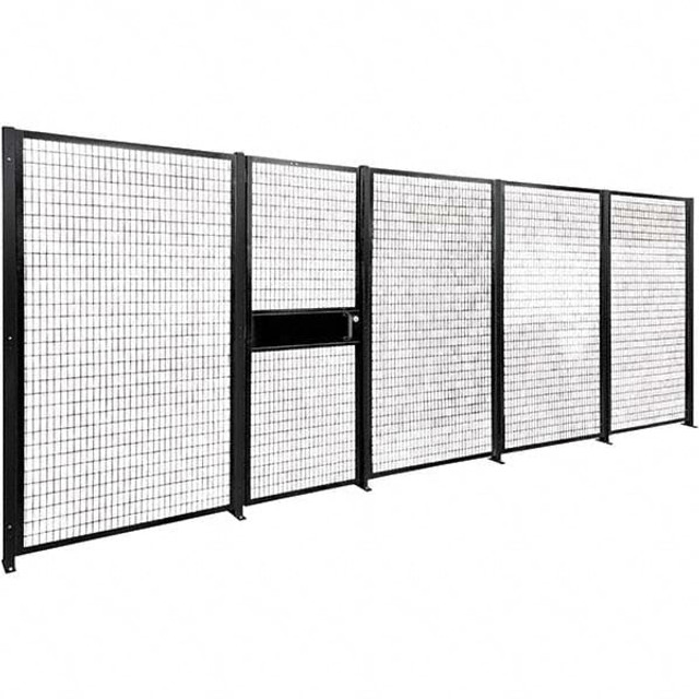 Folding Guard SAF-2282 Temporary Structure Partitions; Width (Inch): 22 ; Construction: Welded ; Material: Steel ; Color: Black ; Wire Gauge: 10ga ; Finish: Powder Coated