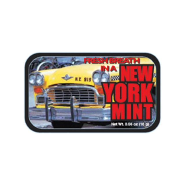 AMUSEMINTS, LLC MTR1003F AmuseMints Destination Mint Candy, New York Taxi, 0.56 Oz, Pack Of 24