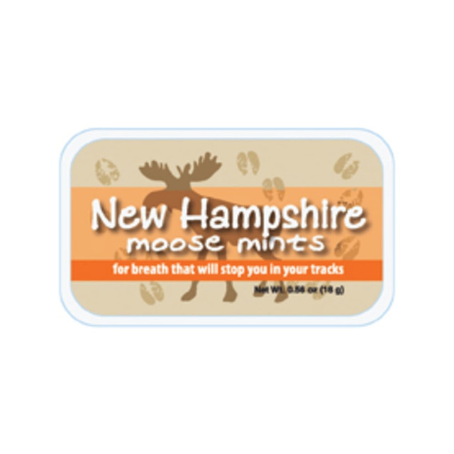 AMUSEMINTS, LLC AmuseMints MTRT1204  Destination Mint Candy, New Hampshire Moose, 0.56 Oz, Pack Of 24