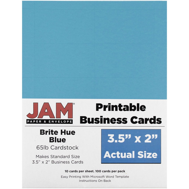 Showcase your brand with these business cards for your inkjet printer. Acid-free paper guards against fading and discoloration, and the smooth finish adds a touch of professional elegance.  Compatible with your inkjet printer.  Made of 65-lb paper for a sturdy feel.  Acid-free paper resists yellowing and fading.  Smooth finish creates a clean, professional look.  Perforated sheet makes it easy to tear out each card.  Includes 10 cards per sheet.