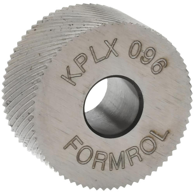 MSC KPLX096 Standard Knurl Wheel: 3/4" Dia, 80 ° Tooth Angle, Diagonal, Cobalt