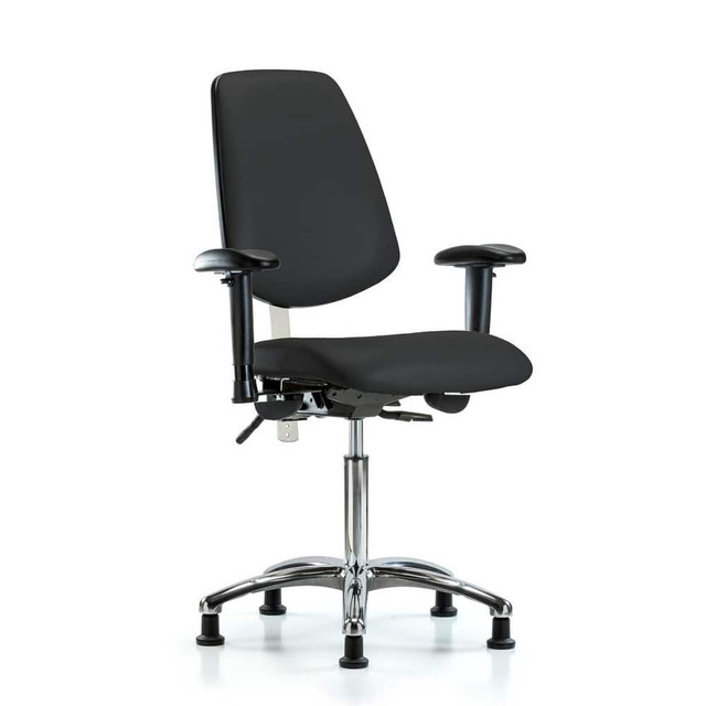 Blue Ridge Ergonomics MSC44384 Task Chair: Vinyl, Black