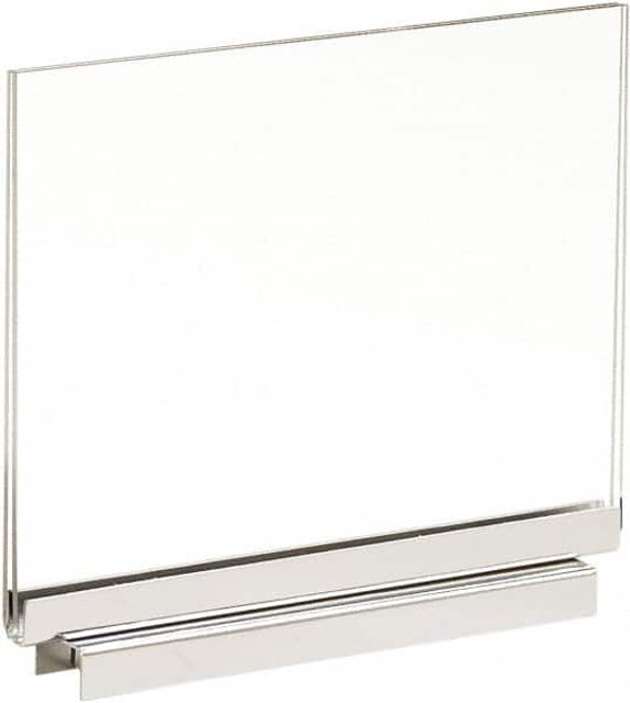 ECONOCO PJM57 7 Inch Wide x 5-1/2 Inch High Sign Compatibility, Acrylic Square Frame Sign Holder