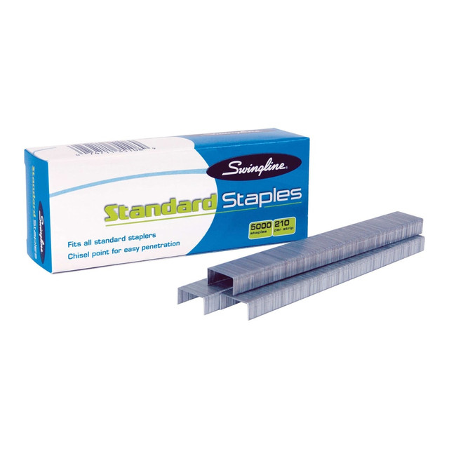 ACCO BRANDS USA, LLC S7035108 Swingline Standard Staples, 1/4in, Full Strip, Box Of 5,000 ACCO BRANDS USA, LLC S7035108 Swingline Standard Staples, 1/4in, Full Strip, Box Of 5,000