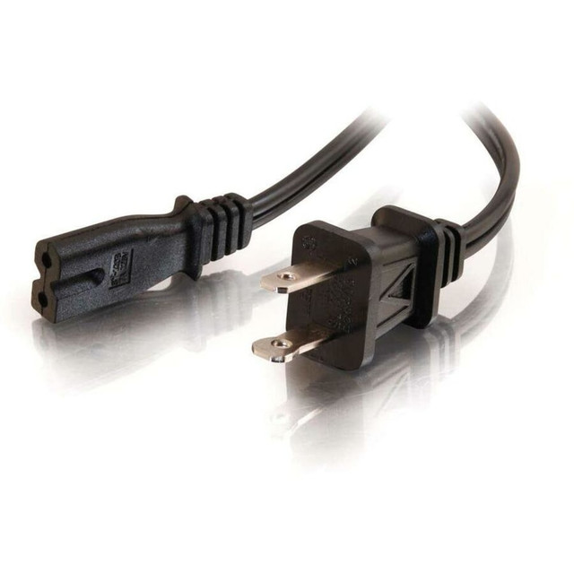 LASTAR INC. 27399 C2G 6ft 18 AWG 2-Slot Polarized Power Cord (NEMA 1-15P to IEC320C7) - 6ft LASTAR INC. 27399 C2G 6ft 18 AWG 2-Slot Polarized Power Cord (NEMA 1-15P to IEC320C7) - 6ft