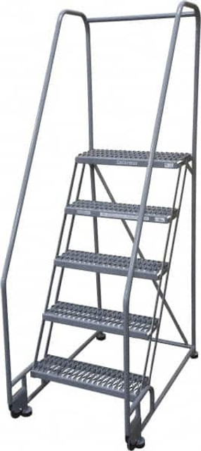 Cotterman D0920123-02 Steel Tilt & Roll Rolling Ladder: 5 Step