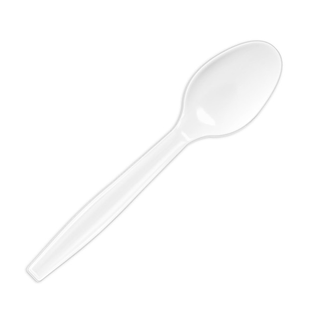 OFFICE DEPOT Highmark 3585490689  Plastic Utensils, Medium-Size Spoons, White, Box Of 1,000 Spoons