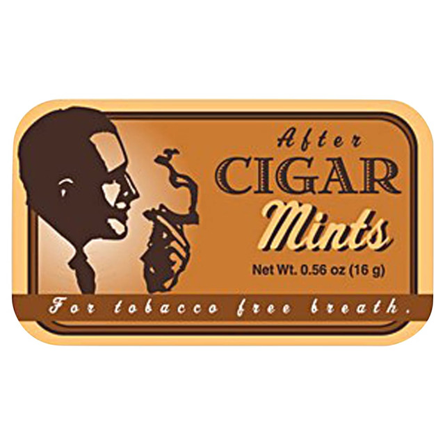 AMUSEMINTS, LLC MTR1009F24 AmuseMints Sugar-Free Mints, Cigar, 0.56 Oz, Pack Of 24