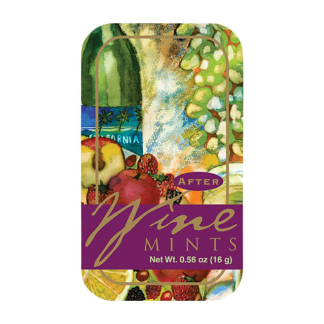 AMUSEMINTS, LLC MTR1023F24 AmuseMints Sugar-Free Mints, Wine Mints, 0.56 Oz, Pack Of 24