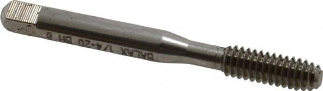 Balax 12648-010 Thread Forming Tap: 1/4-20 UNC, 2B Class of Fit, Bottoming, High Speed Steel, Bright Finish