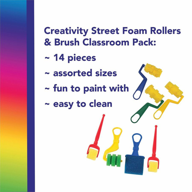 Dixon Ticonderoga Company Creativity Street AC9852 Creativity Street Creativity Street Foam Rollers & Brush Pack Dixon Ticonderoga Company Creativity Street AC9852 Creativity Street Creativity Street Foam Rollers & Brush Pack