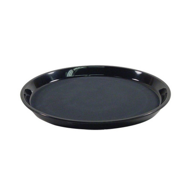 CARLISLE FOODSERVICE PRODUCTS, INC. Carlisle 1100GL004  GripLite Round Serving Tray, 11-1/4in, Black