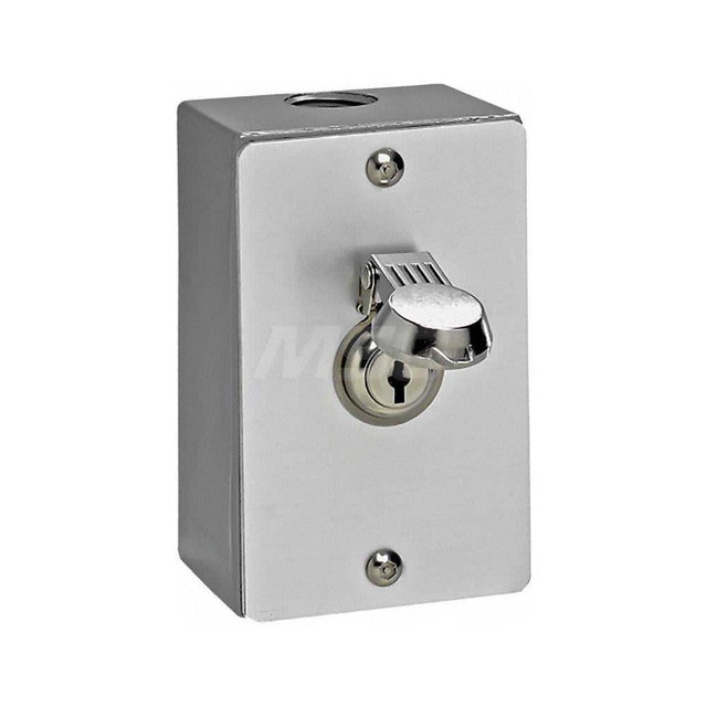 American Garage Door Supply 1KP Garage Door Hardware; Hardware Type: Post Mount Keyswitch, Nema 4 with Cover ; For Use With: Commercial Doors; Commercial Gate Openers ; Material: Metal; Plastic ; Overall Length: 2.13 ; Overall Width: 3 ; Overall Heig