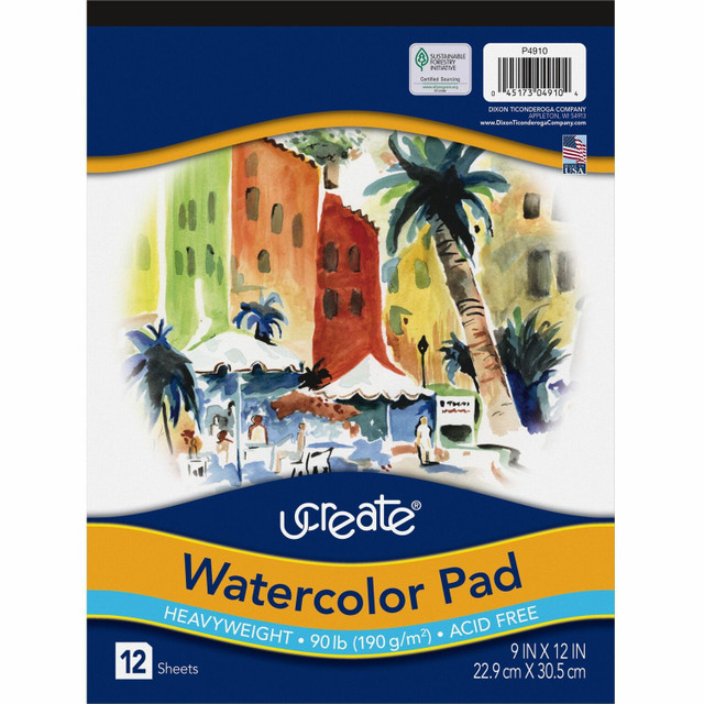 Dixon Ticonderoga Company Dixon 4910 UCreate Watercolor Pad