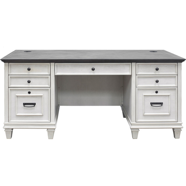 Martin Furniture Martin IMHF680W Martin Hartford Double Pedestal Desk