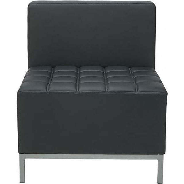 ALERA ALEQB8116 Stacking Chairs; Chair Type: Sofa ; Type: Sofa ; Arms Included: No ; Seat Material: Polyurethane ; Color: Black ; Seat Color: Black