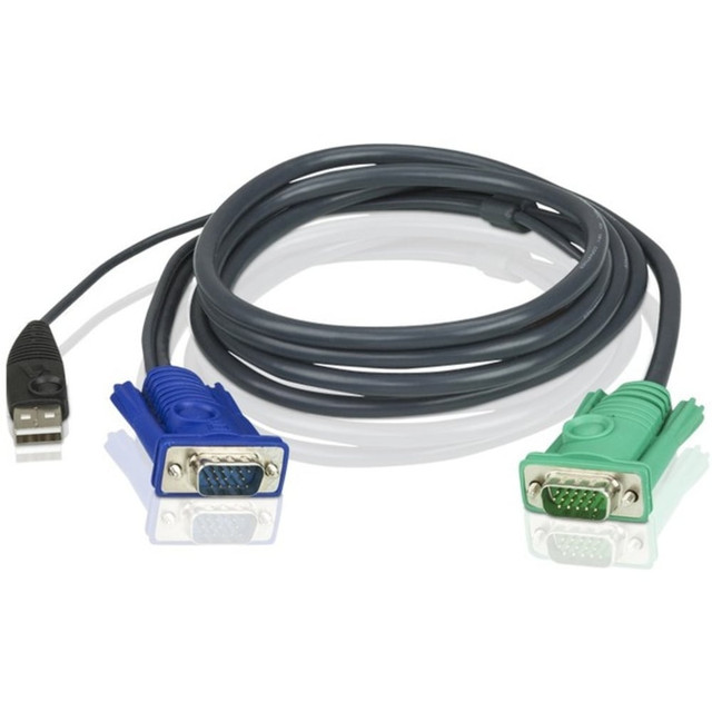 ATEN TECHNOLOGIES 2L5203U Aten USB KVM Cable - 10ft ATEN TECHNOLOGIES 2L5203U Aten USB KVM Cable - 10ft