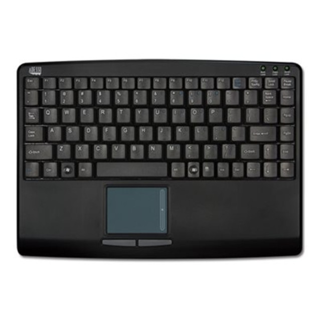 ADESSO INC AKB-410UB Adesso AKB-410UB SlimTouch USB Mini Keyboard With Built-In Touchpad, Black