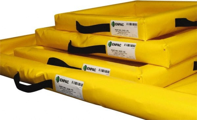 Enpac 5624-YE Containment Collapsible Berm Unit: 20 gal Capacity, 2' Long, 4' Wide, 4" High
