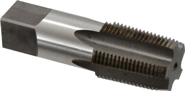 Reiff & Nestor 46288 Standard Pipe Tap: 3/4-14, NPTF, Regular, 5 Flutes, High Speed Steel, Nitride Finish