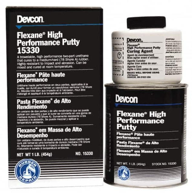 Devcon 15330 Putty: 1 lb Kit, Black, Butyl Rubber