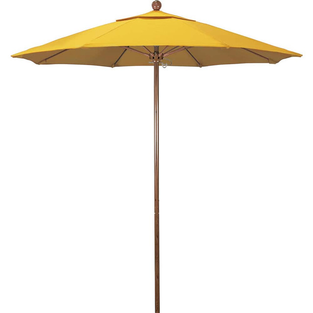 California Umbrella 194061620830 Patio Umbrellas; Fabric Color: Lemon ; Base Included: No ; Fade Resistant: Yes ; Diameter (Feet): 7.5 ; Canopy Fabric: Olefin