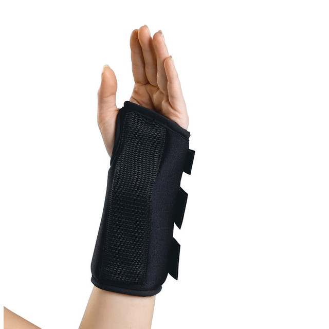 MEDLINE INDUSTRIES, INC. ORT19400LM CURAD Slip-On Wrist Splint, Left, Medium, 8in, Black