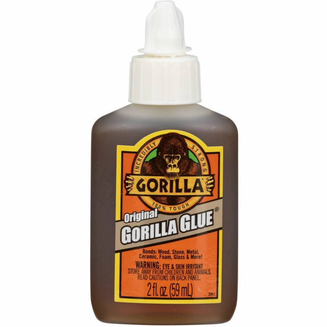 THE GORILLA GLUE COMPANY 5000201 Gorilla Original Formula Glue - 2 oz - 1 Each - Brown THE GORILLA GLUE COMPANY 5000201 Gorilla Original Formula Glue - 2 oz - 1 Each - Brown