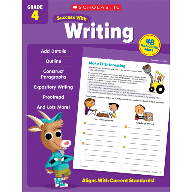 SCHOLASTIC TEACHER RESOURCES 9781338798746 Scholastic Success With Writing, Grade 4