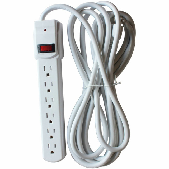 SPARCO PRODUCTS 25103 Compucessory 6-Outlet Office Surge Protectors - 6 x AC Power - 1080 J - 125 V AC Input - 125 V AC Output - 15 ft SPARCO PRODUCTS 25103 Compucessory 6-Outlet Office Surge Protectors - 6 x AC Power - 1080 J - 125 V AC Input - 125 V AC Output - 15 ft