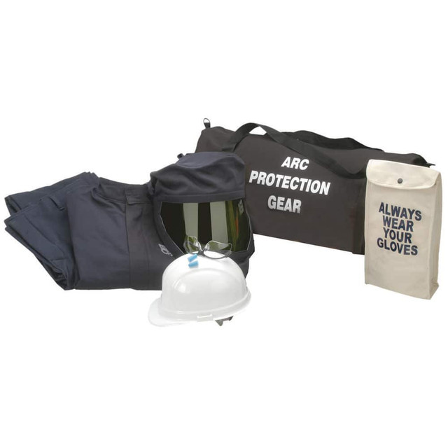 Chicago Protective Apparel AG43-JP-3XL-NG Arc Flash Clothing Kits; Protection Type: Arc Flash ; Garment Type: Jacket; Pants; Hoods ; Maximum Arc Flash Protection (cal/Sq. cm): 43.00 ; Size: 3X-Large ; Glove Type: Not Included ; Head or Face Protectio