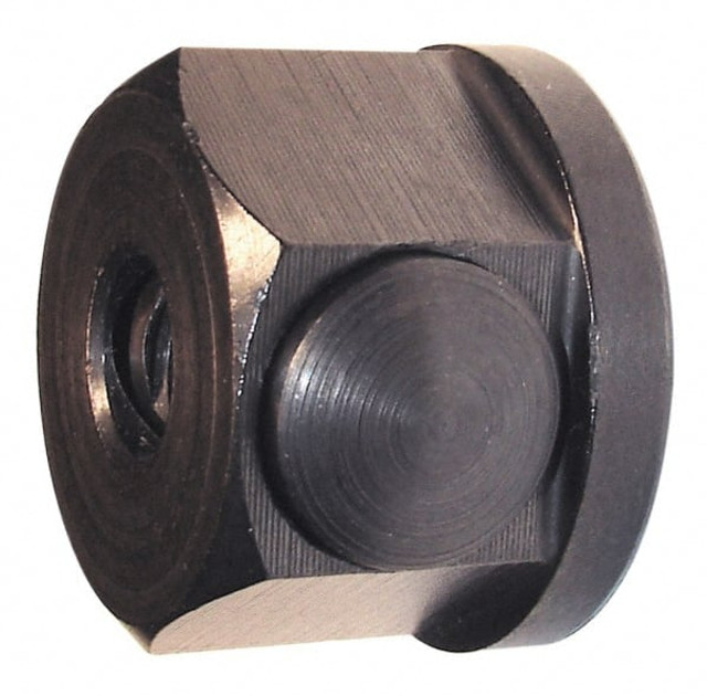 Morton Machine Works CN-706 M6x1.00, 26mm Flange Diam, 16mm High, 26mm Across Flats, Button Thread Collar Nut