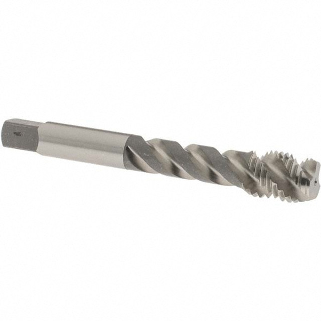 OSG 10900800 M10x1.50 Metric, 3 Flute, 50° Helix, Semi-Bottoming Chamfer, Bright Finish, High Speed Steel Spiral Flute STI Tap