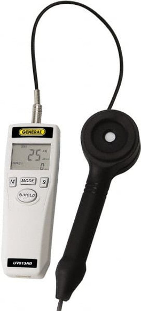 General UV513AB 9 Volt Battery, LCD Display, Light Meter