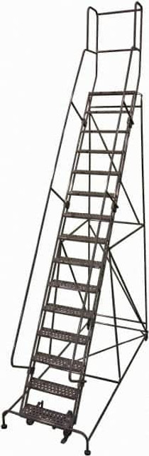 Cotterman D0470039-05 Steel Rolling Ladder: 15 Step